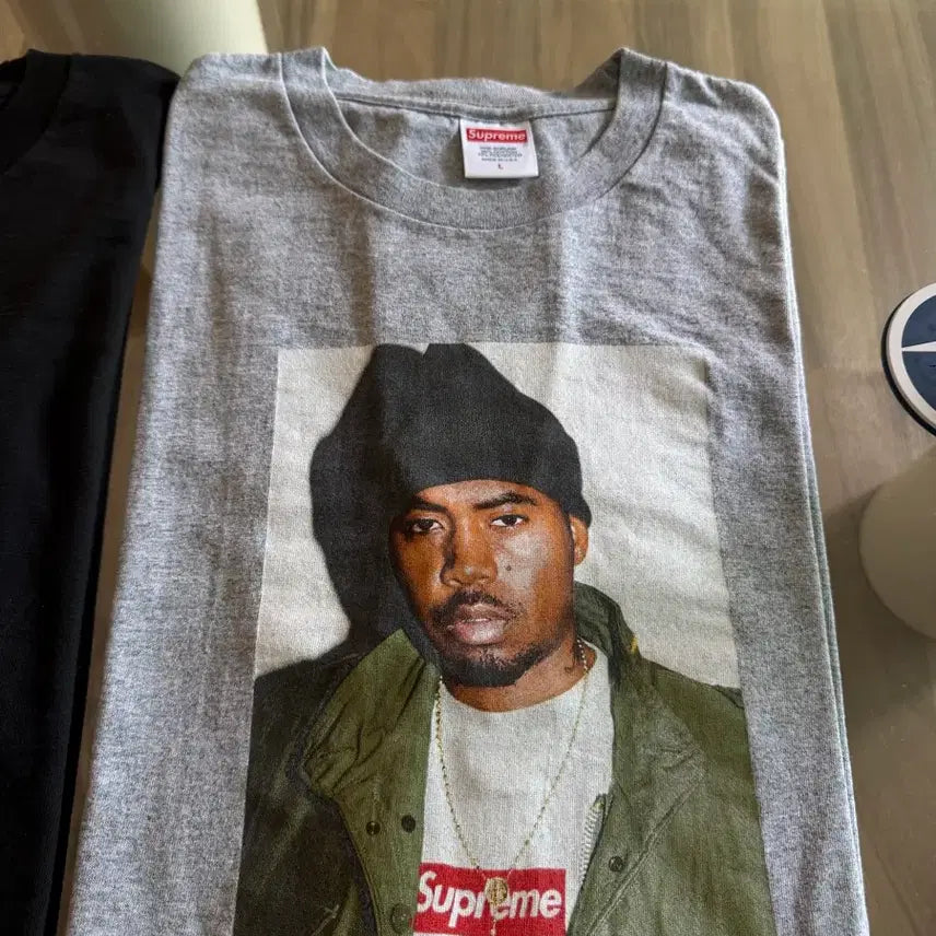 [BUNJANG] Supreme Nas Photo T-Shirt / 슈프림 나스 포토 티