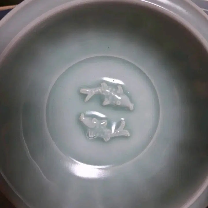 [BUNJANG] Yongcheon Twin Fish Celadon Brush Washer / 용천 쌍어문 필세