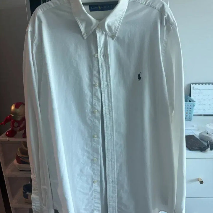 [BUNJANG] Polo Ralph Lauren Oxford Shirt White / 폴로 랄프로렌 옥스포드 셔츠 화이트