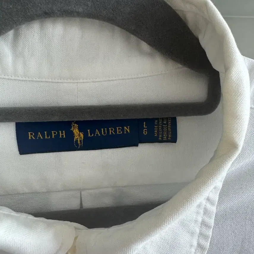 [BUNJANG] Polo Ralph Lauren Oxford Shirt White / 폴로 랄프로렌 옥스포드 셔츠 화이트