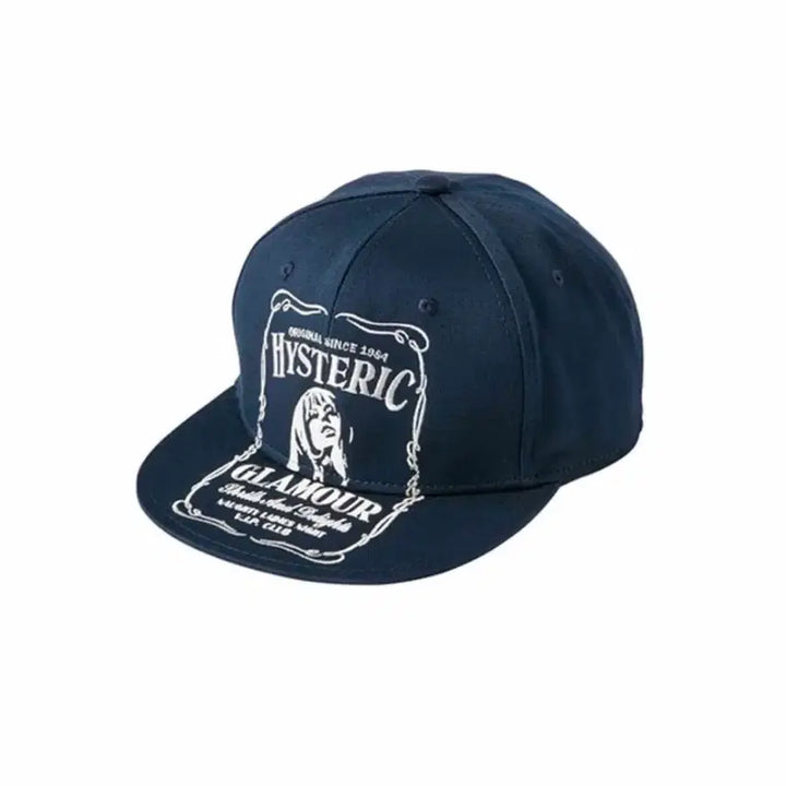 [BUNJANG] Hysteric Glamour Whiskey Embroidery Cap Navy / 히스테릭글래머 HYS 위스키 자수 캡 모자 네이비
