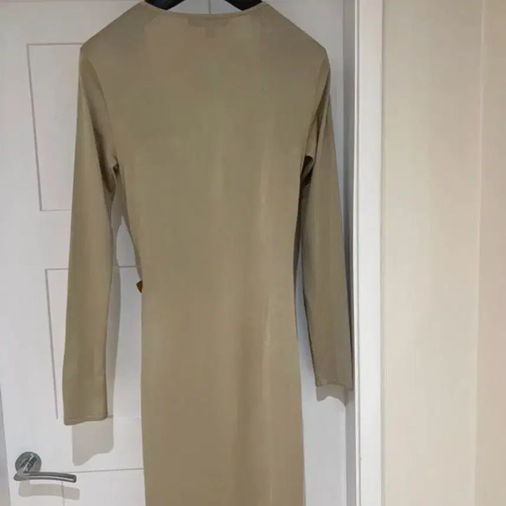 [BUNJANG] Ralph Lauren Beige Buckle Long Wrap Dress / 랄프 로렌 랩 원피스