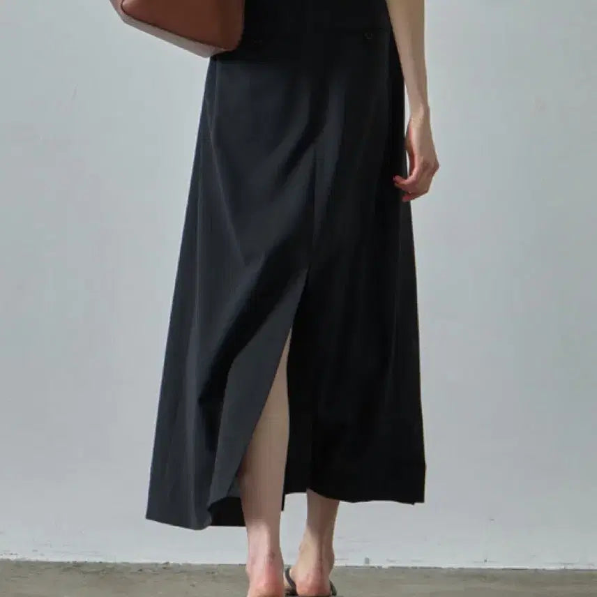 [BUNJANG] Facade Pattern Summer Wool Pleats Long Skirt XS / 파사드패턴 썸머울 플리츠 롱스커트 xs