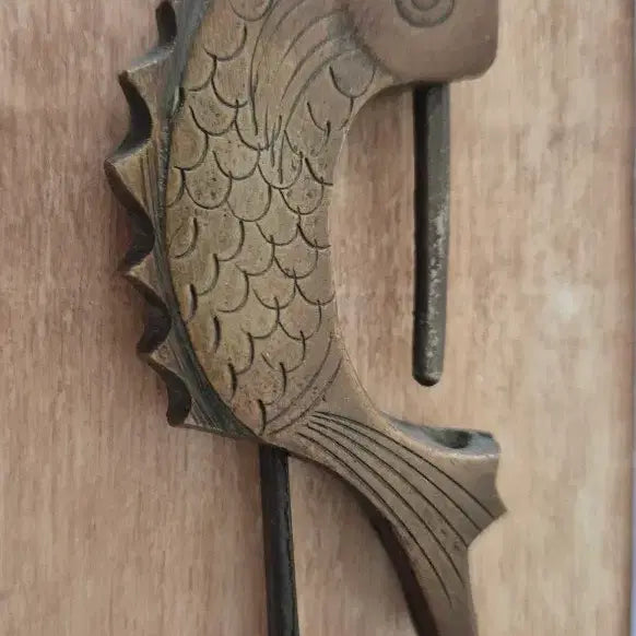 [BUNJANG] Vintage Brass Fish Lock / 옛날 빈티지 황동 물고기 자물쇠