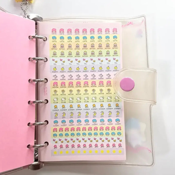 [BUNJANG] Sanrio Little Twin Stars Kiki Lala Classic Diary Red Mametarou / 키키라라다이어리 고전키티다이어리 고전다이어리 육공다이어리 빨간마멜