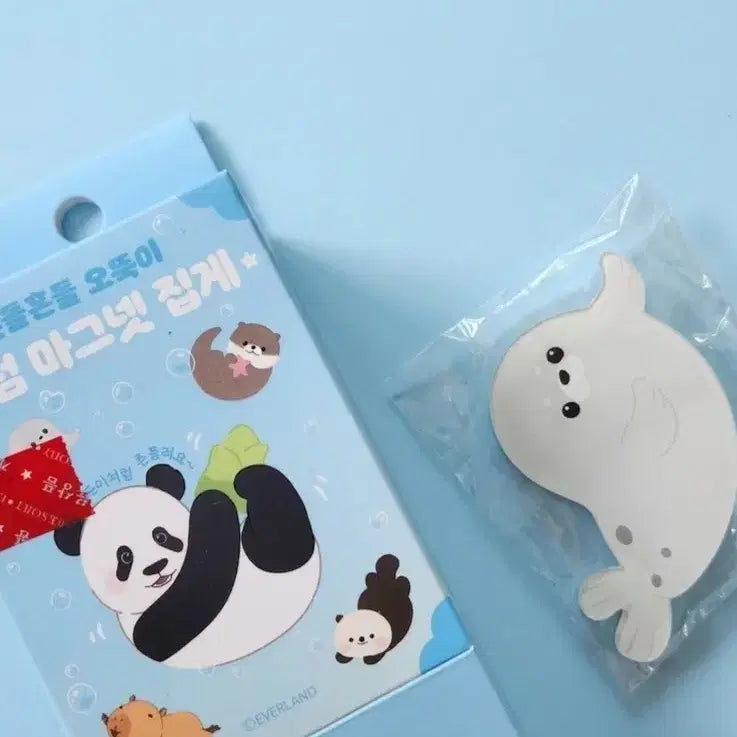 [BUNJANG] Everland Seal Random Magnet Clip / 에버랜드 랜덤 마그넷 집게 / 물범