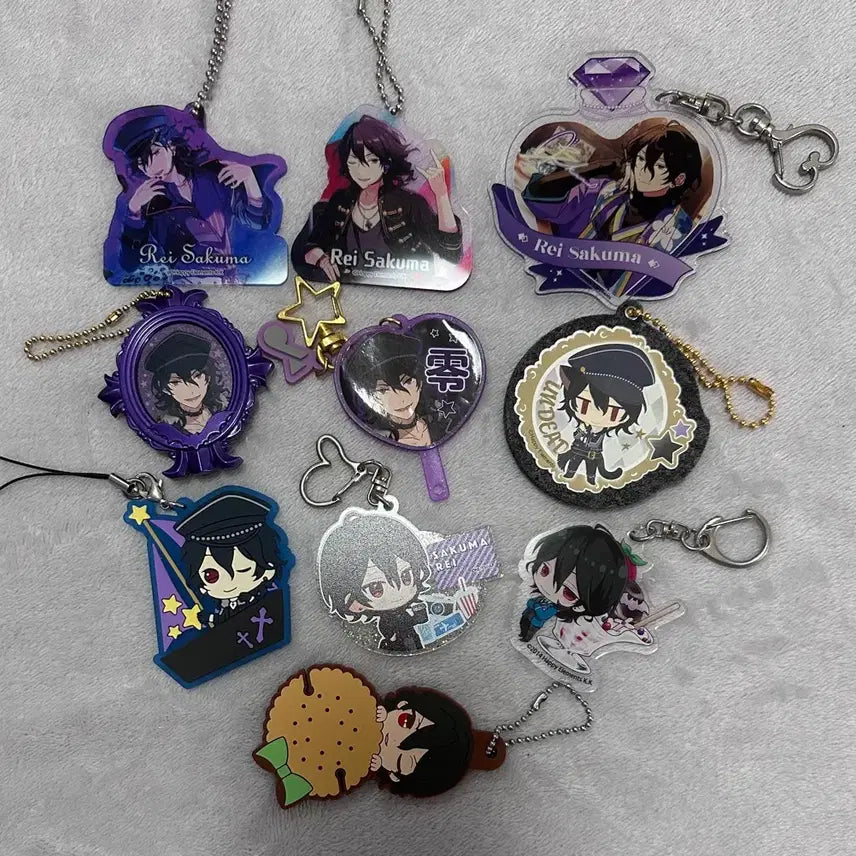 [BUNJANG] Ensemble Stars! Sakuma Rei Vintage Keychain Bundle Set / 앙스타 사쿠마 레이 고전 키링 일괄