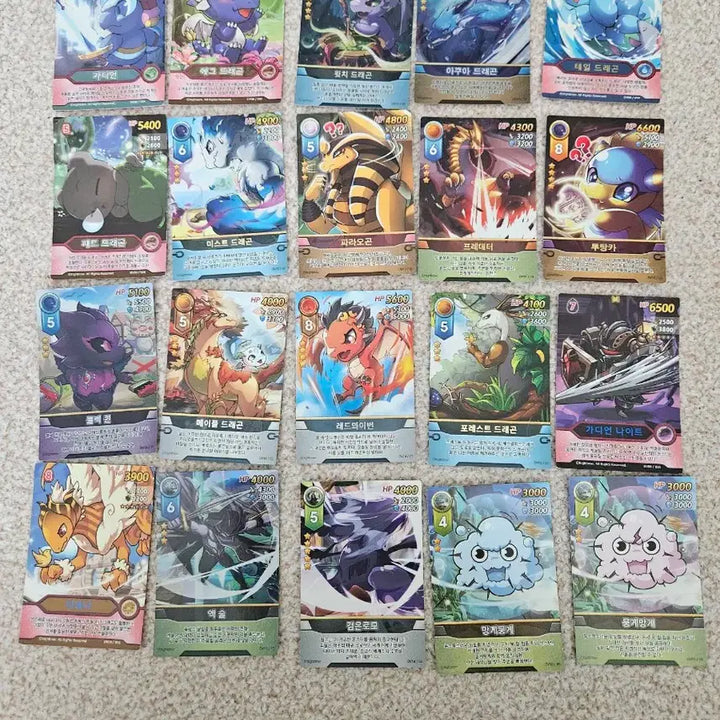 [BUNJANG] Dragon Village Card Collection (Guardian Dragon/Awakened/Limited Edition 2013-2016) / 드래곤빌리지 카드 다수의 수호드래곤/각성/한정/2013~2016 카드모음