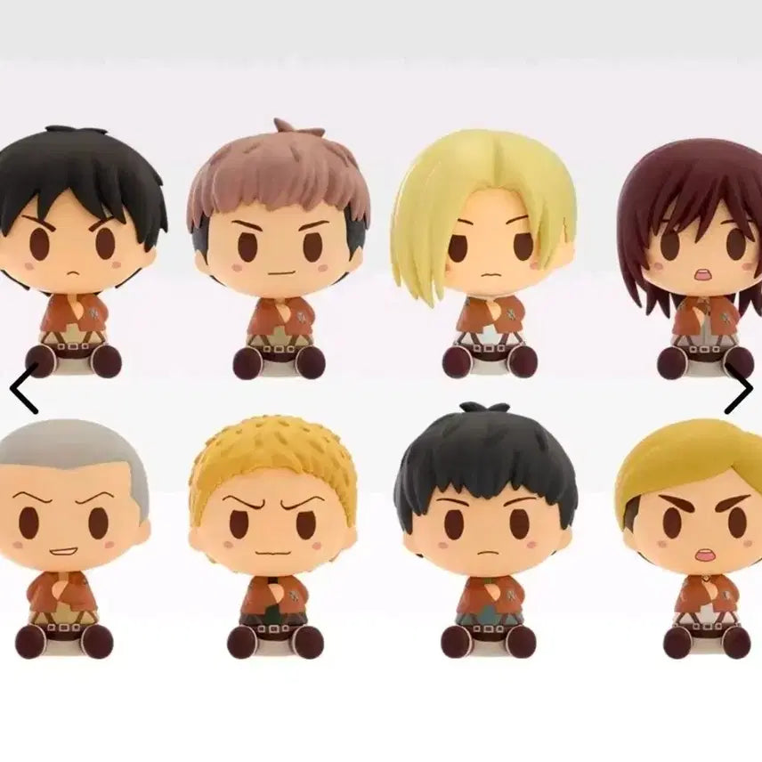 [BUNJANG] Attack on Titan Chokonokko G Prize Complete Set of 8 Figures / [미개봉] 진격의거인 진격거 G상 초코노코 전8종 일괄 전종