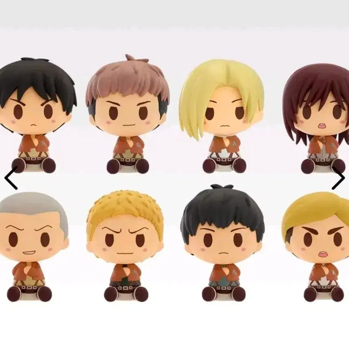 [BUNJANG] Attack on Titan Chokonokko G Prize Complete Set of 8 Figures / [미개봉] 진격의거인 진격거 G상 초코노코 전8종 일괄 전종