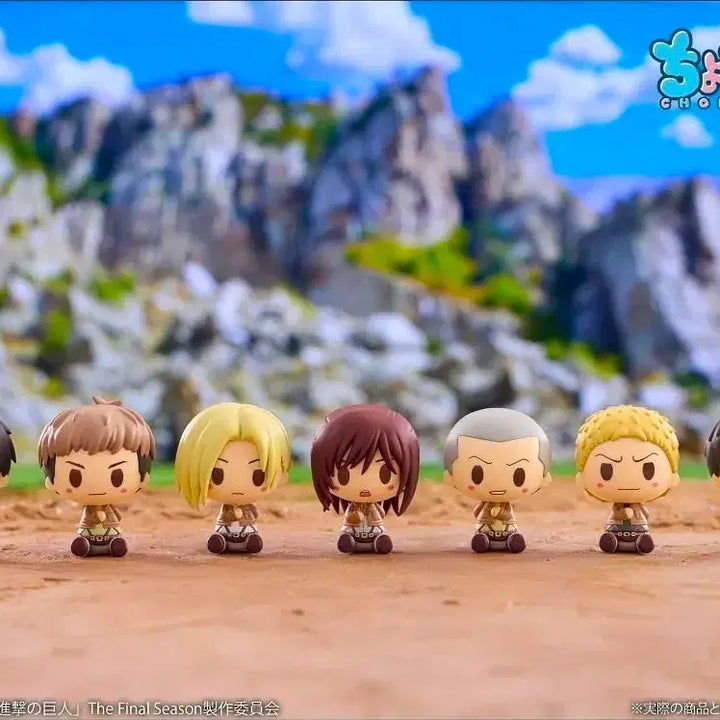 [BUNJANG] Attack on Titan Chokonokko G Prize Complete Set of 8 Figures / [미개봉] 진격의거인 진격거 G상 초코노코 전8종 일괄 전종