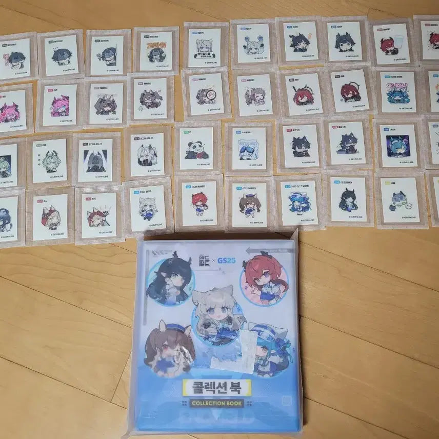 [SOLD OUT] (택포9.3) 엔드필드 gs25 콜라보 띠부씰 40종 전종+ 콜렉북