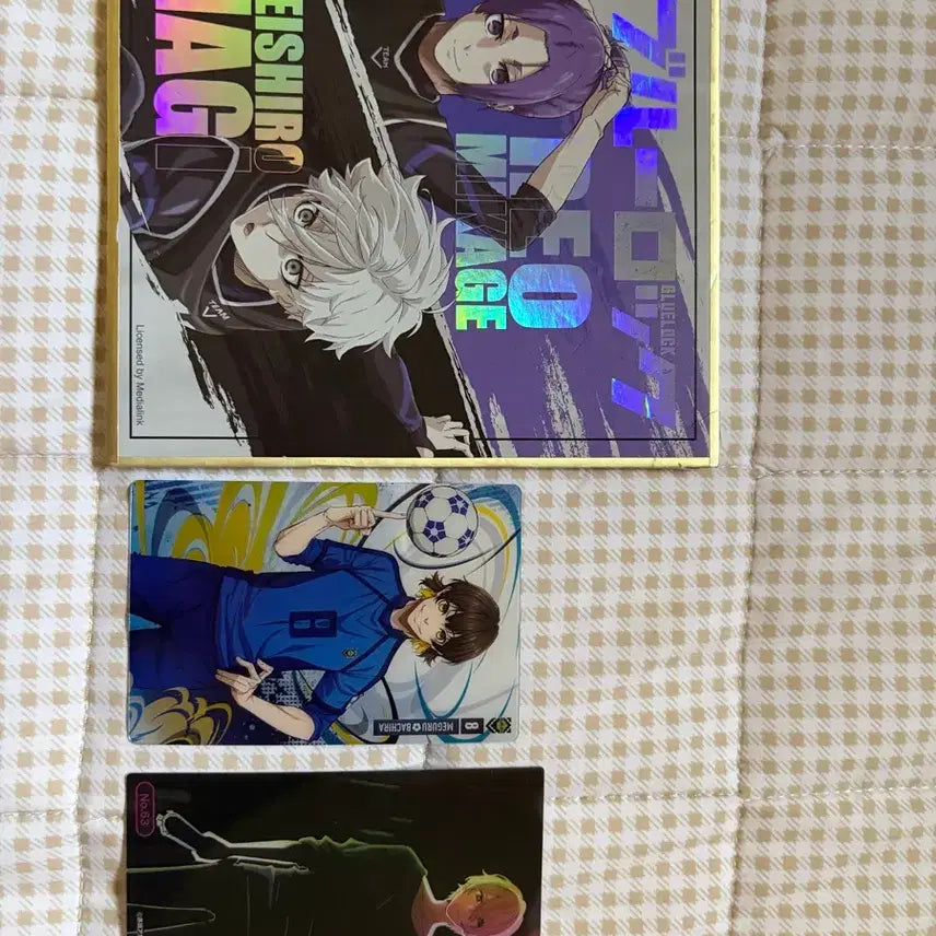 [BUNJANG] Blue Lock &amp; Oshi no Ko Color Card Set / 오늘만!! 일괄3천원!!) 블루록 색지 카드 최애의아이 카드