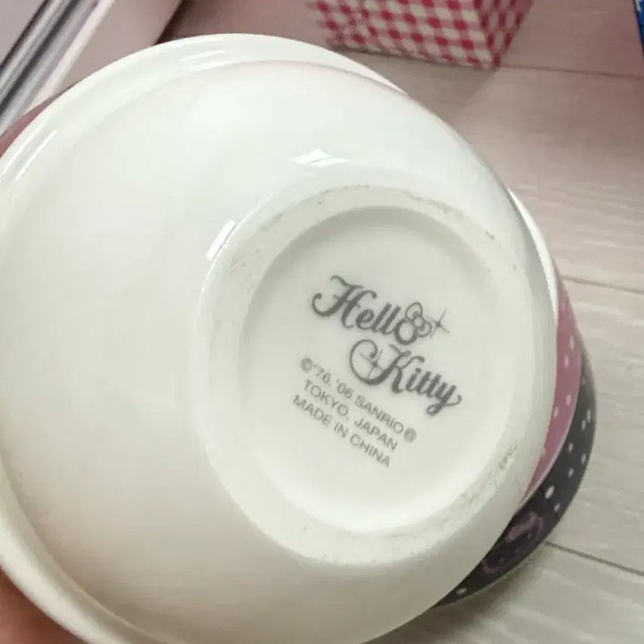 [BUNJANG] Vintage Kitty Ceramic Rice Bowl Set / (새상품) 고전키티 국그릇세트