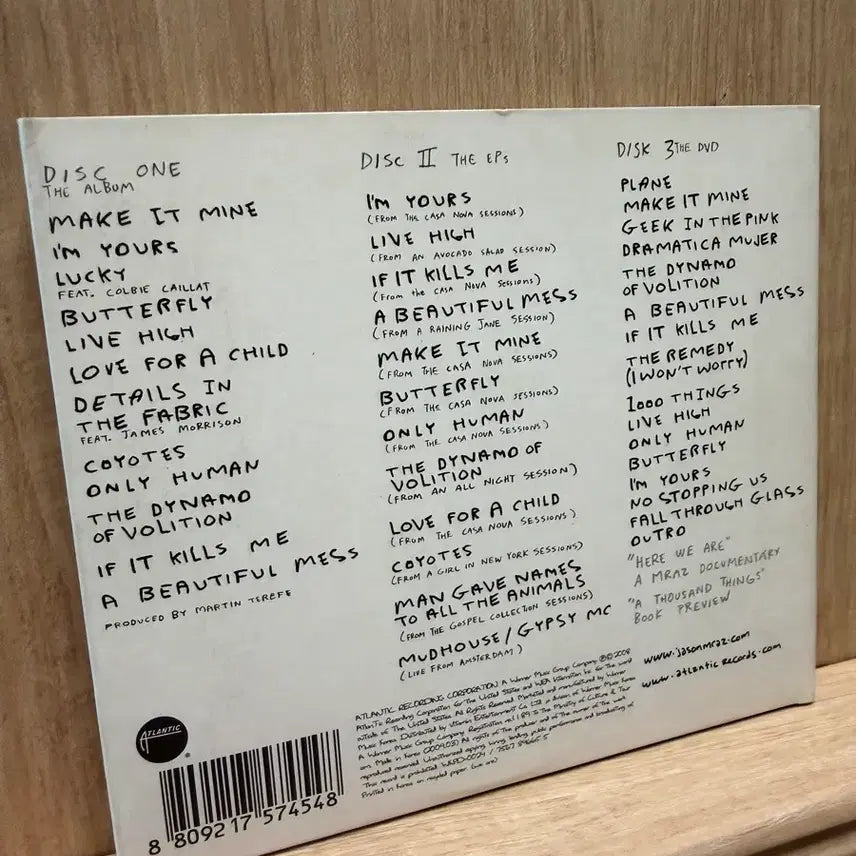 [BUNJANG] Jason Mraz We Sing. We Dance. We Steal Things. Limited Edition 2CD Set / 제이슨 므라즈 - we sing- (2008) / 2CD
