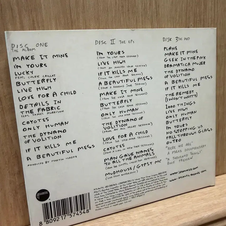[BUNJANG] Jason Mraz We Sing. We Dance. We Steal Things. Limited Edition 2CD Set / 제이슨 므라즈 - we sing- (2008) / 2CD