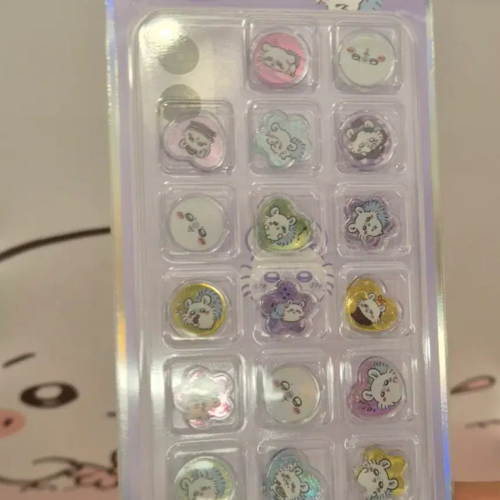 [BUNJANG] Chiikawa Kiracoro Ohajiki Stickers - Usagi, Momonga, Hachiware / 치이카와 키라코로 폰꾸미기 오하지키 스티커 우사기 모몽가 하치와레