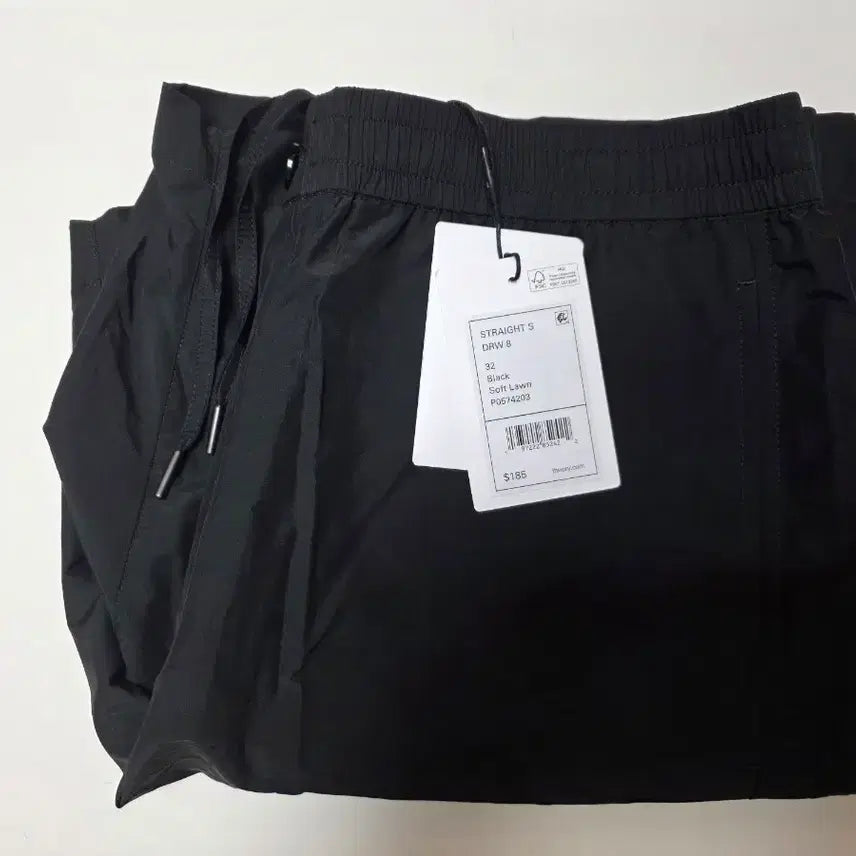 [BUNJANG] Theory Soft Lawn Drawstring Shorts Black / 띠어리 Soft Lawn 드로스트링 쇼츠  32 블랙 정가 36만원