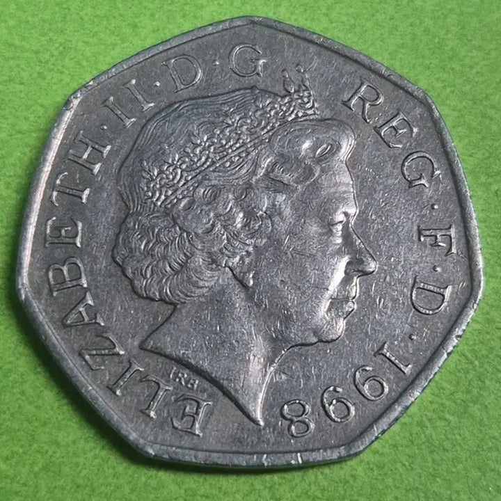 [BUNJANG] 1998 United Kingdom 50 Pence Coin / 1998 영국 50펜스 동전 M3215