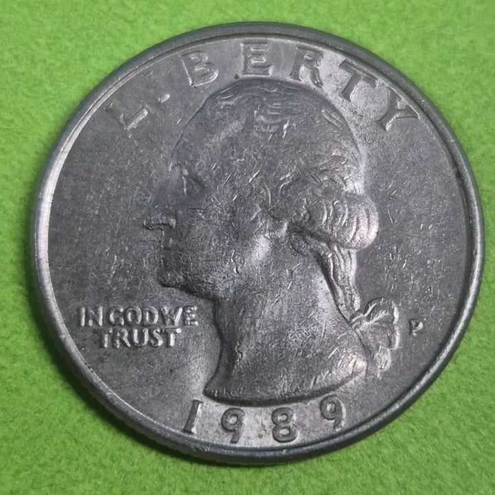 [BUNJANG] 1989 United States Quarter Dollar Coin / 1989 미국 쿼터달러 동전 M3221