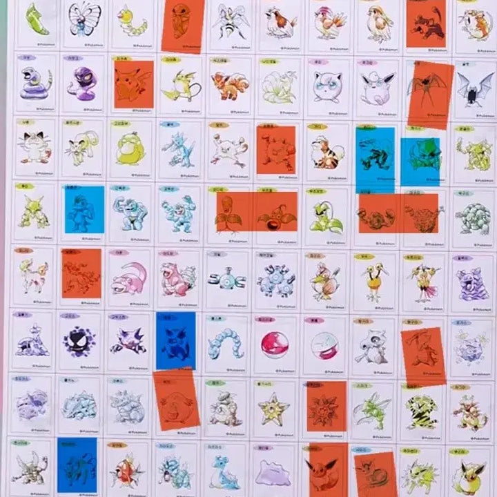 [BUNJANG] Pokemon Sticker Artwork Complete Set (83 Types) / 포켓몬 띠부씰 아트워크 신상 83종 일괄 판매