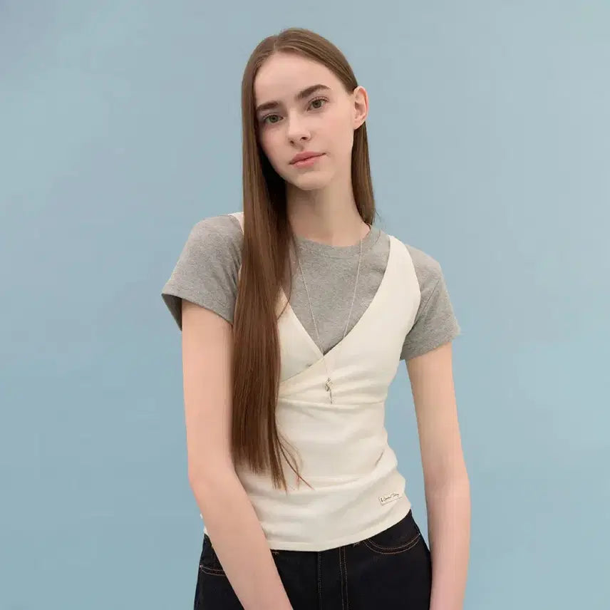 [BUNJANG] For Your Eyes Only Philo Two-Way Sleeveless Ivory / 포 유어 아이즈 온리 필로 투웨이 슬리브리스 아이보리