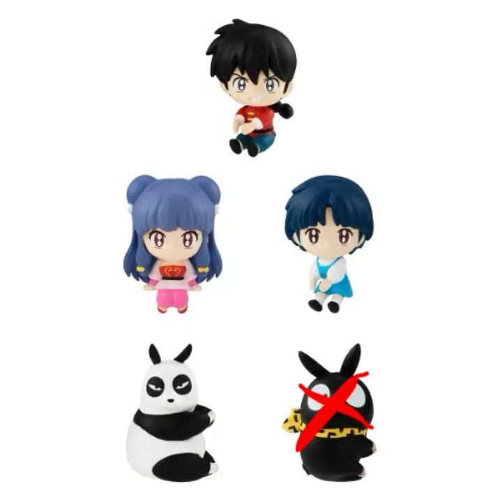 [BUNJANG] Ranma 1/2 Hugcot Gacha Figures Bundle Set (Excluding P-chan) / 란마 1/2 허그코트 가챠 피규어 일괄