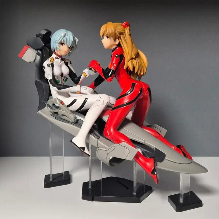 [BUNJANG] Volks Moe-Kore Plus Asuka &amp; Rei Figure Set / 에반게리온 보크스 모에코레 아스카 레이 피규어
