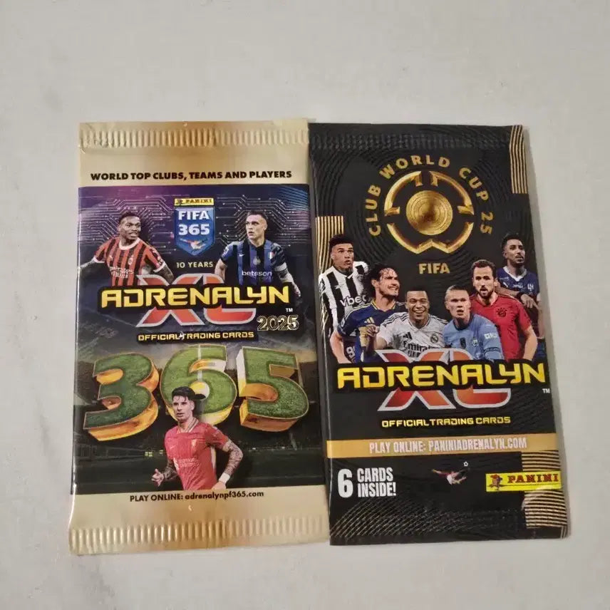 [BUNJANG] Panini Adrenalyn XL 2025 Soccer Cards Unsealed 2-Pack / 파니니 아드레날린 XL 2025 축구 카드 미개봉 2팩