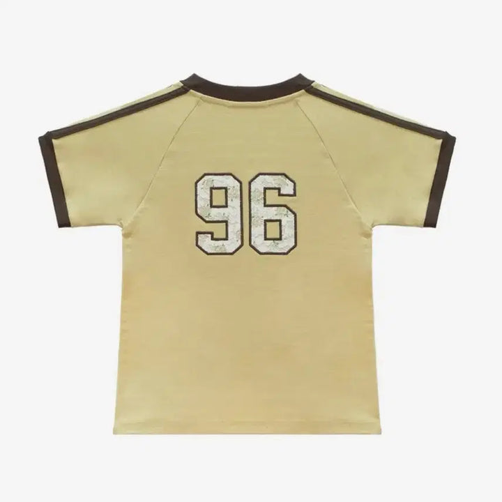 [BUNJANG] Locke Cake Back Point Semi Crop Short Sleeve T-Shirt / 락케이크 백포인트 96 세미크롭 반팔