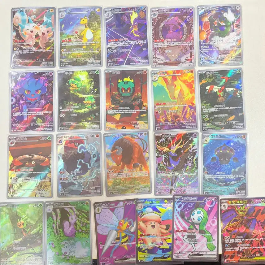 [BUNJANG] Pokemon Cards AR, SR - M-Pixie, M-Meloetta, Stakataka, Zeraora / 포켓몬카드 ar,sr 메가픽시 메로엣타 스트린더 블랙볼트 메가드림