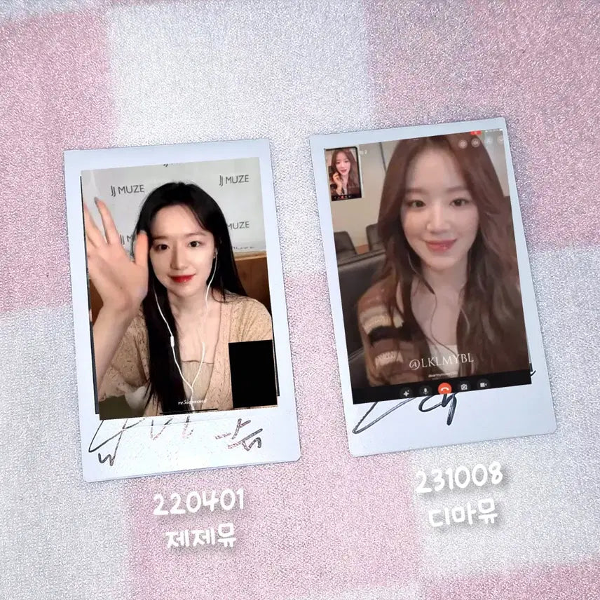 [BUNJANG] G)I-DLE Shuhua Signed Polaroids Bundle Set / 여자아이들 슈화 싸폴 싸인 폴라로이드 양도