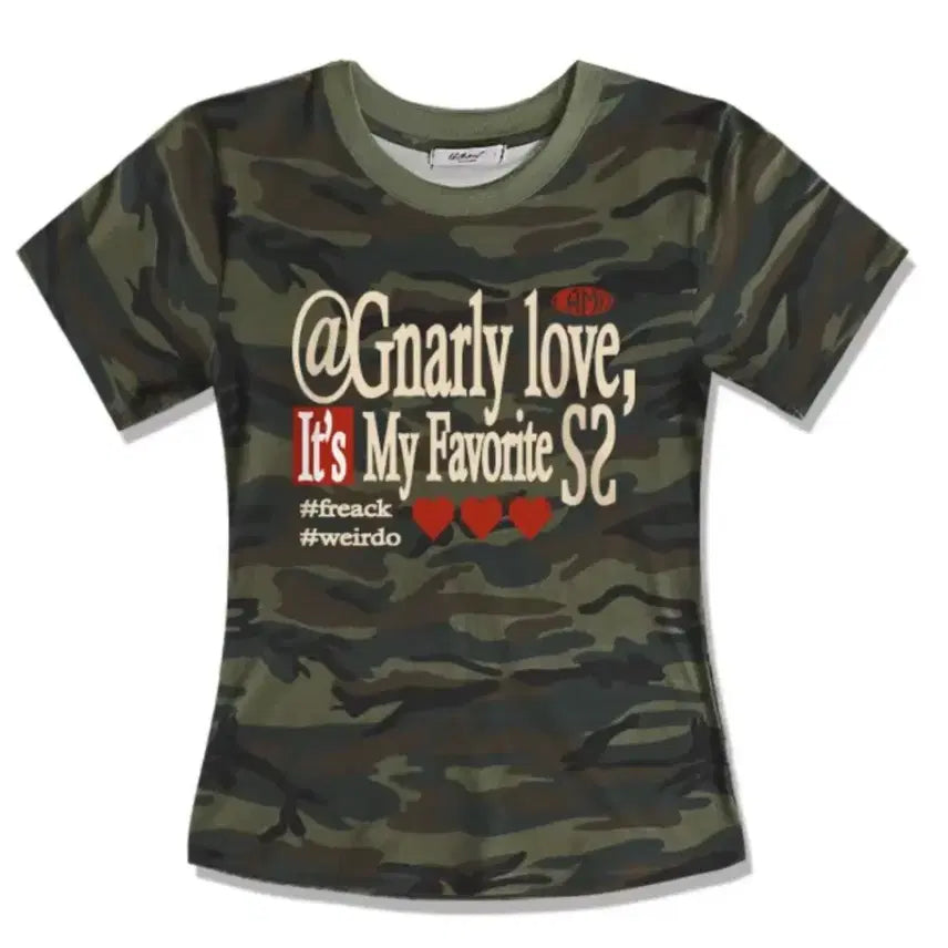 [BUNJANG] EOE Camo Short Sleeve T-Shirt / 이오이에 카모 반팔