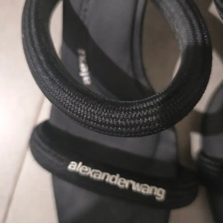 [BUNJANG] Alexander Wang Black Leather Mule Sandals Heel Size 38 / 알렉산더왕 샌들 힐 뮬 블랙샌들 정품 38사이즈