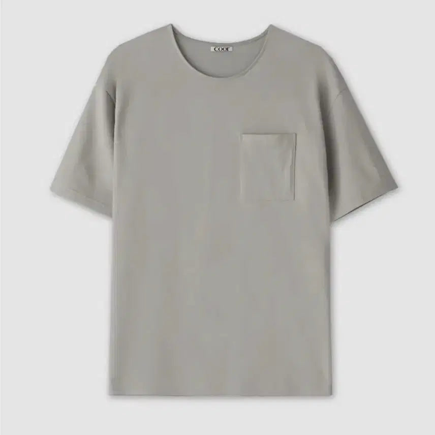 [BUNJANG] COOR Supima Cotton Semi-Oversized U-Neck T-Shirt (Light Grey/S) / 쿠어 수피마 코튼 세미오버핏 U넥 티셔츠 (라이트그레이/S) 인템포무드