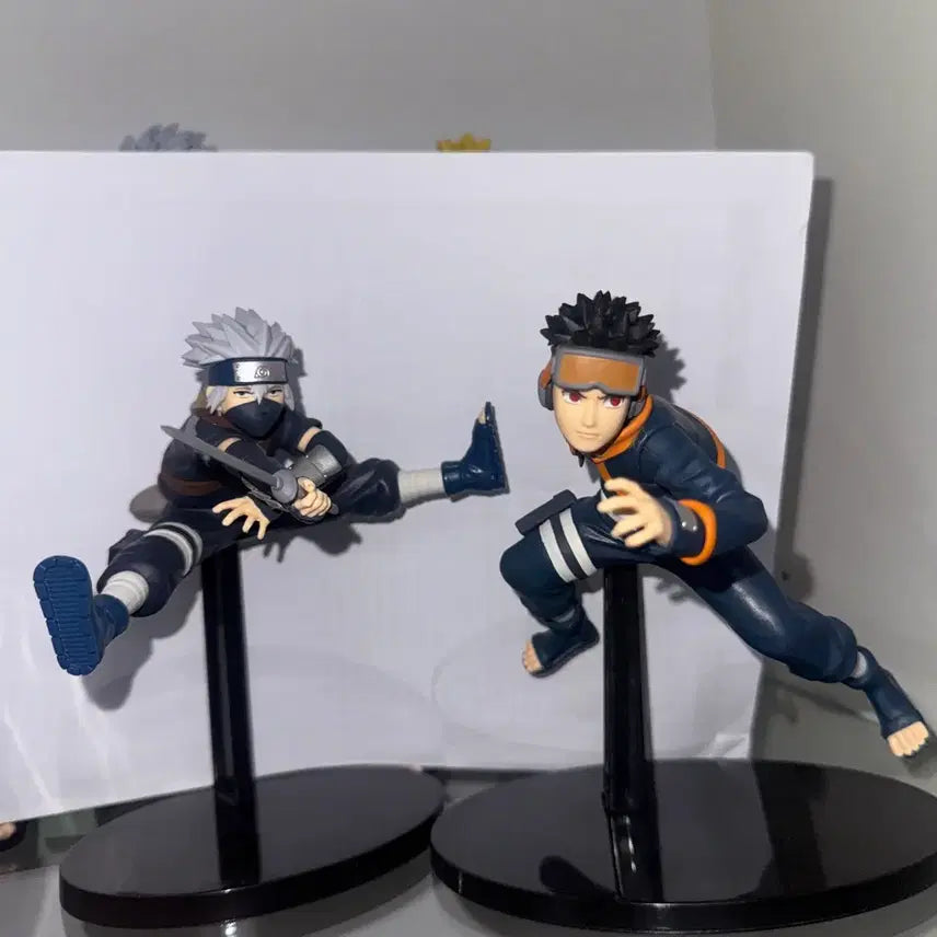 [BUNJANG] Naruto Vibration Stars Chibi Obito &amp; Kakashi Figure Bundle Set / 나루토 바이브레이션 스타즈 치비 오비토 카카시 피규어 일괄