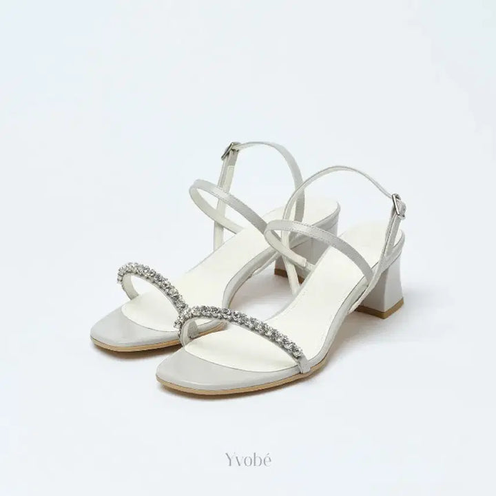 [BUNJANG] Theonia Ivvete Debussy Sandals - Stone Grey (240) / [새상품] 더요니아 이부베 드뷔시 샌들 240