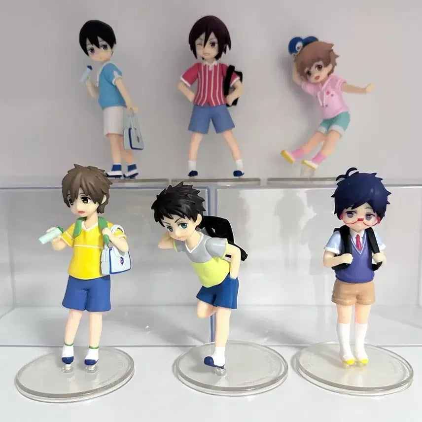 [BUNJANG] Free! Yontengo Figure Bundle Set - Makoto, Haruka, Rin, Sousuke, Rei, Nagisa / 일괄) free! 프리 욘텐고 하루카 마코토 린 소스케 나기사 피규어