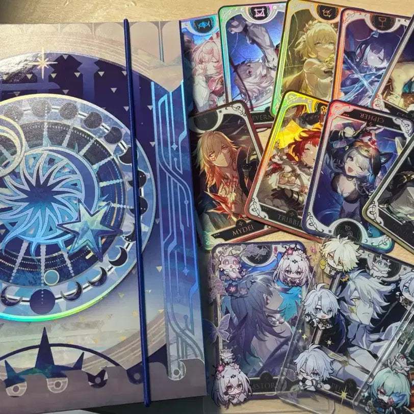 [BUNJANG] HoyoVerse Binder + Card Sleeves + Toploaders + Finon Limited Keyring / 호요랜드 바인더 + 내뽑대12종+탑로더3종+ 파이논 호요랜드 한정키링