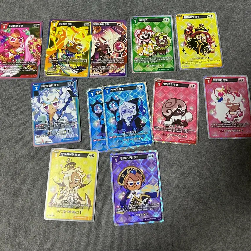 [BUNJANG] Cookie Run Glitter Card Bundle - Ancient &amp; Oven / [쿠키런 카드] 반짝이 카드 일괄 에이션트&amp;쿠오븐