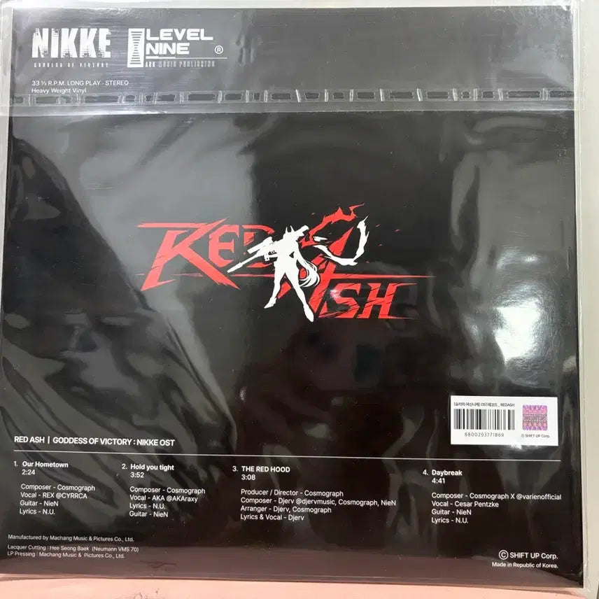 [BUNJANG] NİKE Victory Goddess RED ASH Original Soundtrack Red Hood LP / 니케 승리의 여신 RED ASH 오리지널 사운드트랙 레드후드LP
