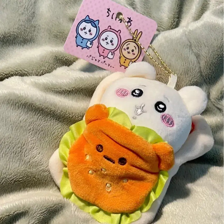 [BUNJANG] Chikawa Hamburger Costume Keyring / 택0,새상품) 먼작귀 치이카와 햄버거 코스튬 키링