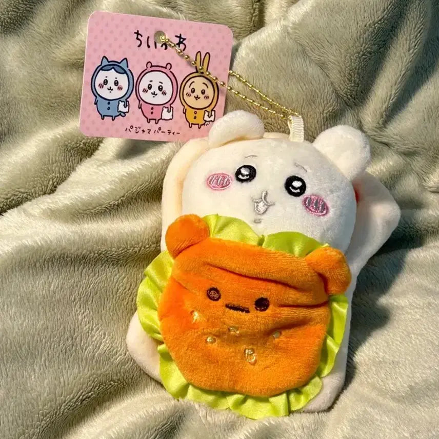 [BUNJANG] Chikawa Hamburger Costume Keyring / 택0,새상품) 먼작귀 치이카와 햄버거 코스튬 키링