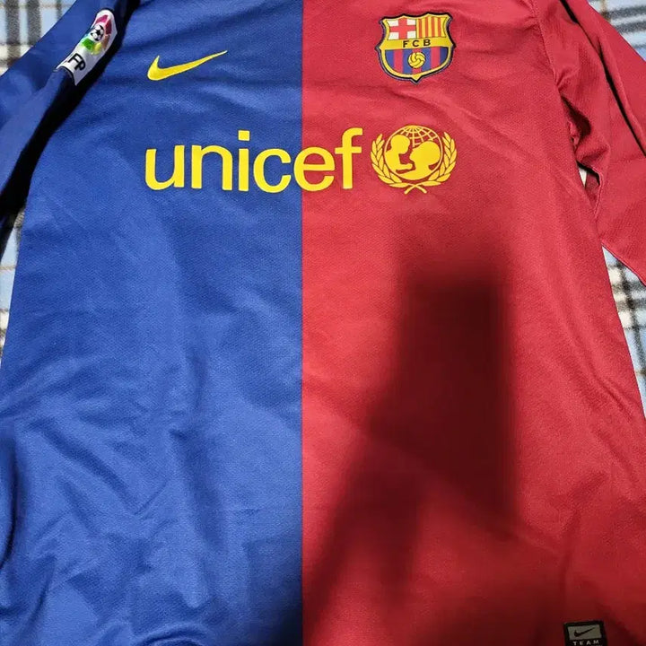 [BUNJANG] FC Barcelona 2008-2009 Lionel Messi Long-Sleeve Jersey (International Edition, Size M) / 바르셀로나 08 09 메시 긴팔 유니폼 해외판 m사이즈