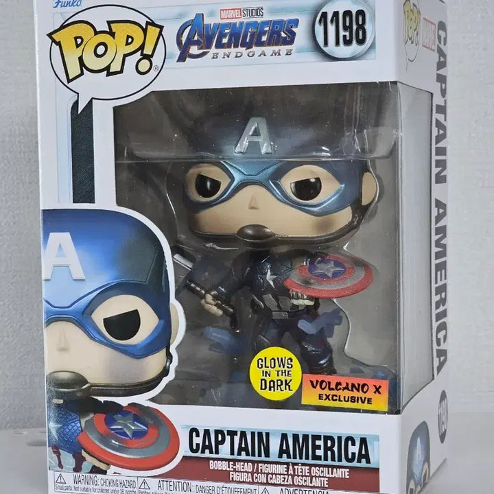 [BUNJANG] Funko Pop Captain America Avengers: Endgame Glow in the Dark Edition / 펀코팝 캡틴아메리카 어벤져스 엔드게임 글로우인다크 에디션