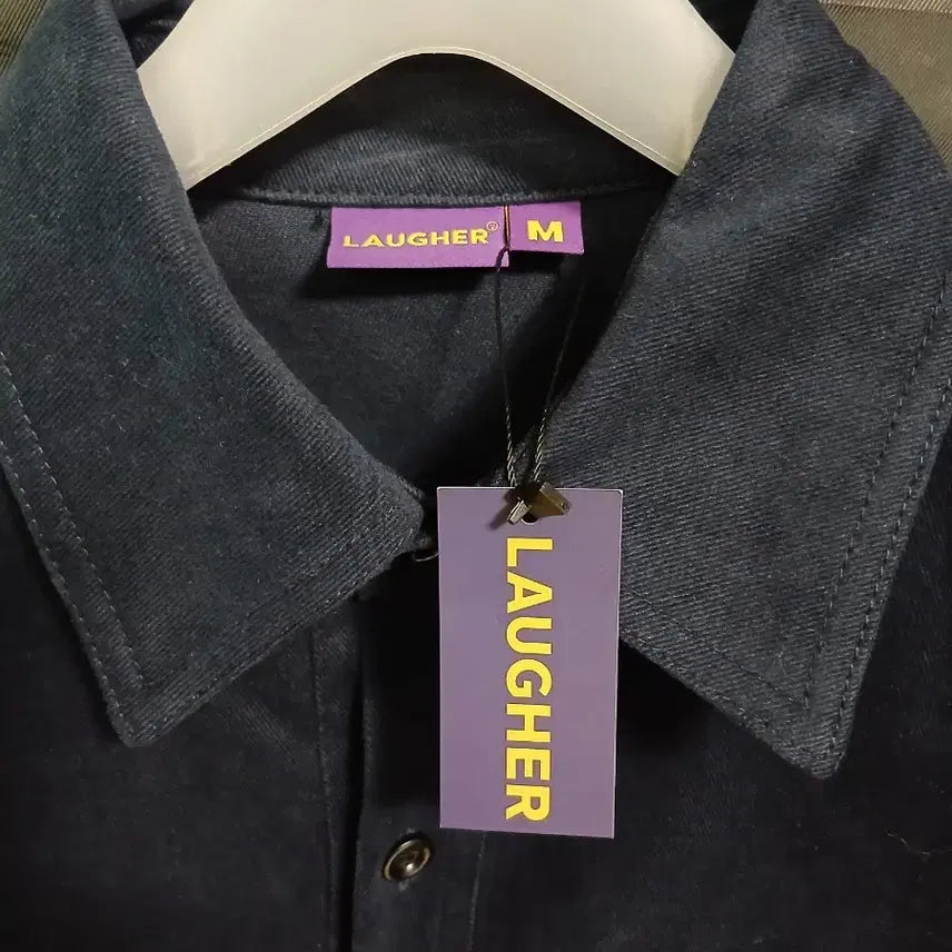 [BUNJANG] LAUGHER Navy Twill Shirt Jacket (M) / LAUGHER 라퍼 셔츠 자켓 네이비 M