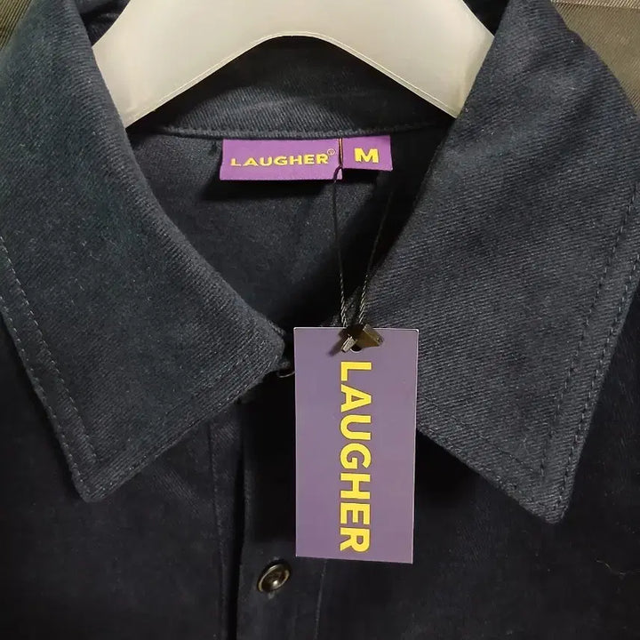 [BUNJANG] LAUGHER Navy Twill Shirt Jacket (M) / LAUGHER 라퍼 셔츠 자켓 네이비 M
