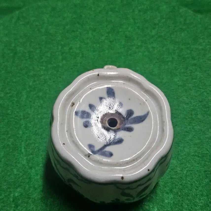 [BUNJANG] Blue-and-White Porcelain Square Landscape Inkstone Water Dropper / 청화백자 사각 산수문 연적 (실측 크기 포함)
