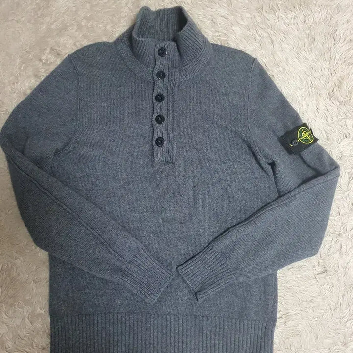 [BUNJANG] Stone Island Half-Zip Knit Size 95-100 / 스톤아일랜드 반집업 니트 사이즈 95~100