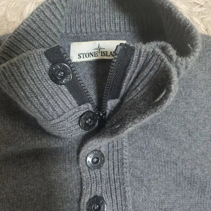 [BUNJANG] Stone Island Half-Zip Knit Size 95-100 / 스톤아일랜드 반집업 니트 사이즈 95~100